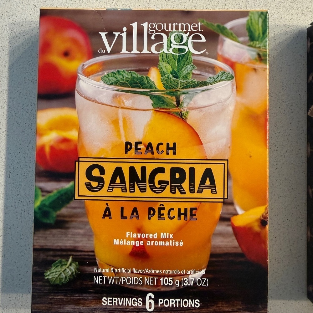 NEW NEVER OPENED Gourmet du Village Peach Sangria Mix – 105g (6 servings)
